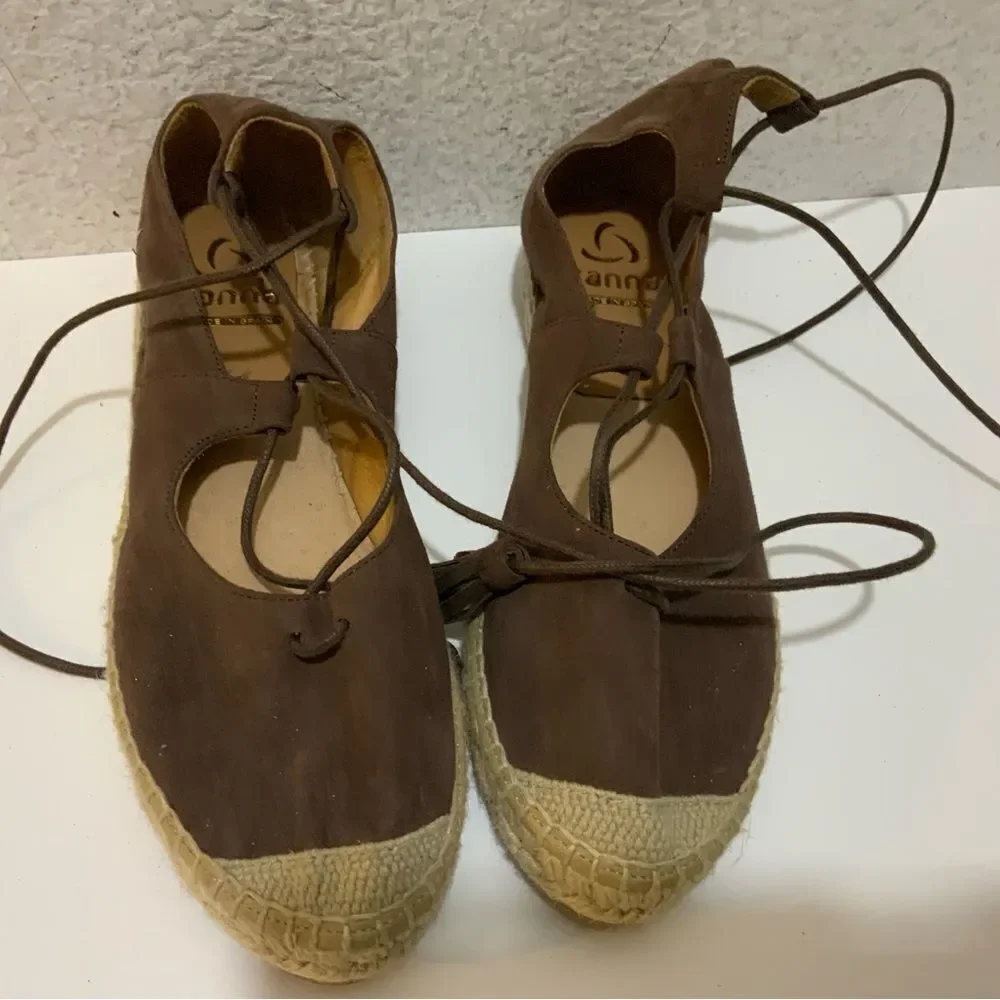 Kanna Espadrille Sandals Sz 38 Spain
